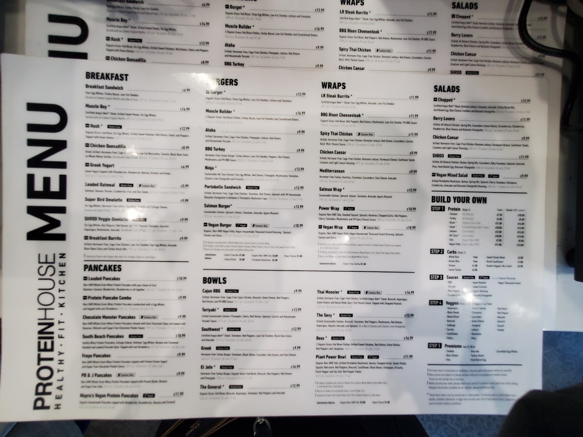 Menu Proteinhouse Gilbert-9