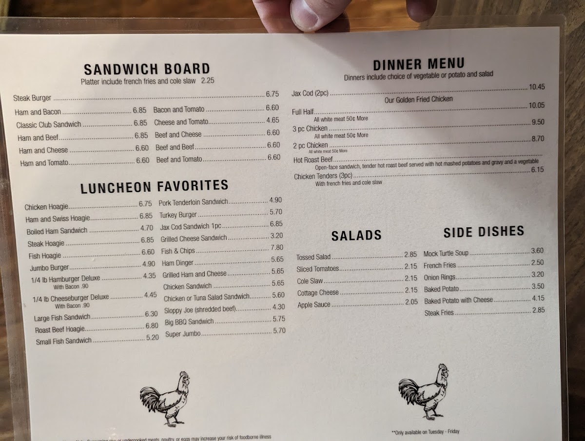 Menu Proud Rooster Restaurant-2