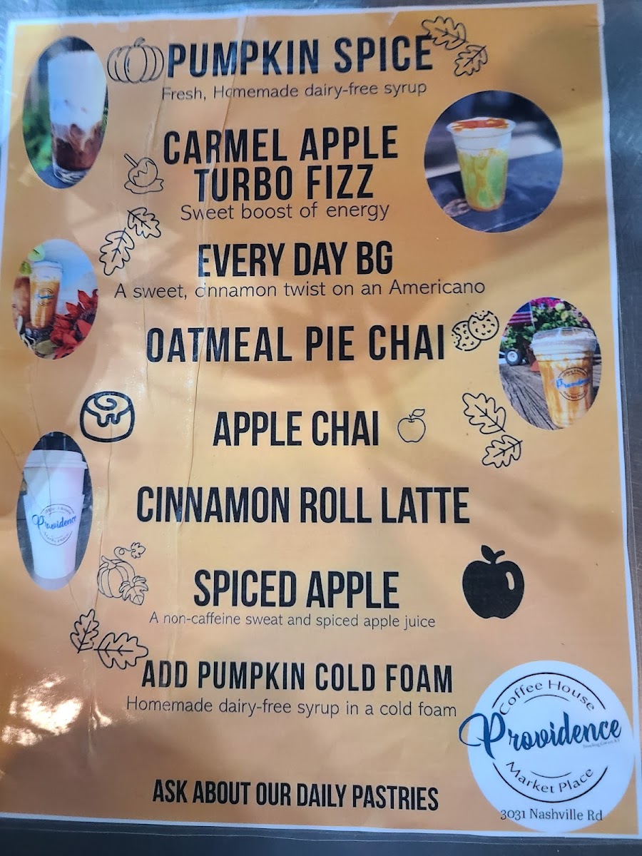 Menu Providence Coffee House & Marketplace-1