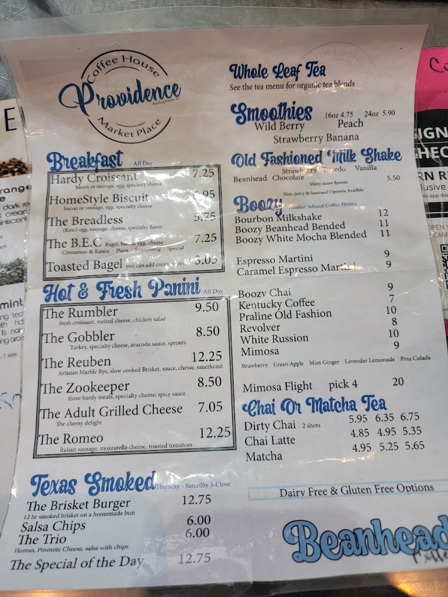 Menu Providence Coffee House & Marketplace-6