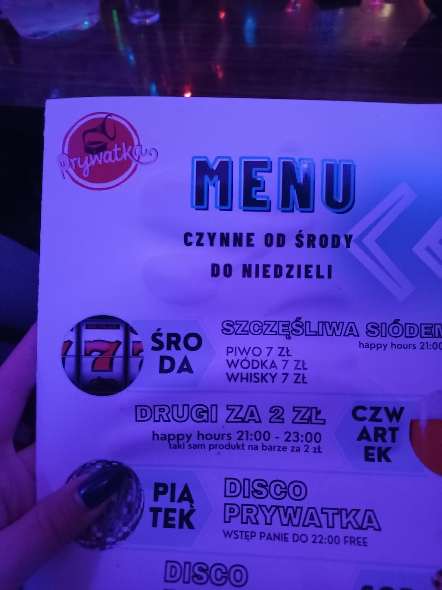 Menu Prywatka Zielona Góra-2
