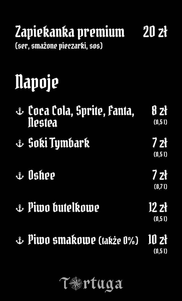 Menu Przystań Tortuga - Strefa Chill&gastro-1