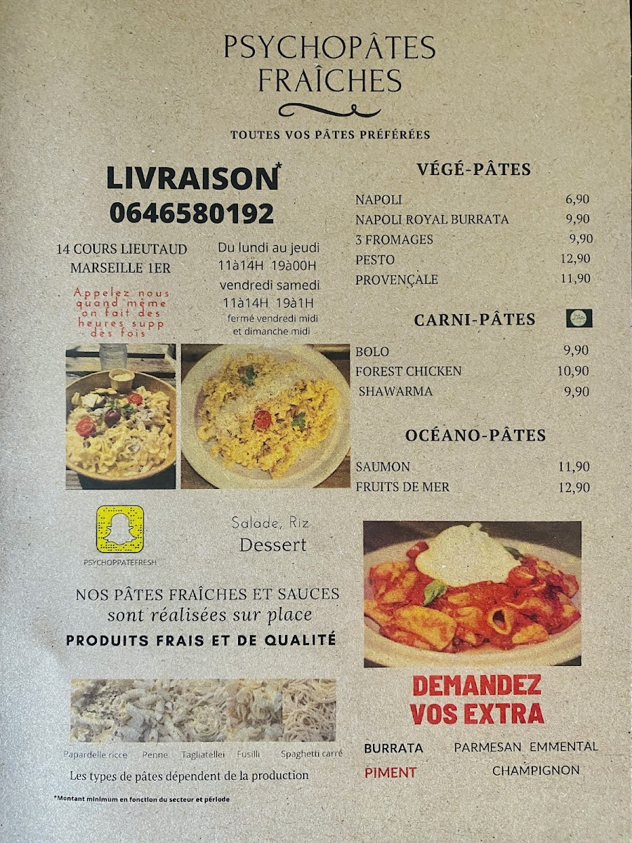 Menu Psychopâtes Fraîches-1