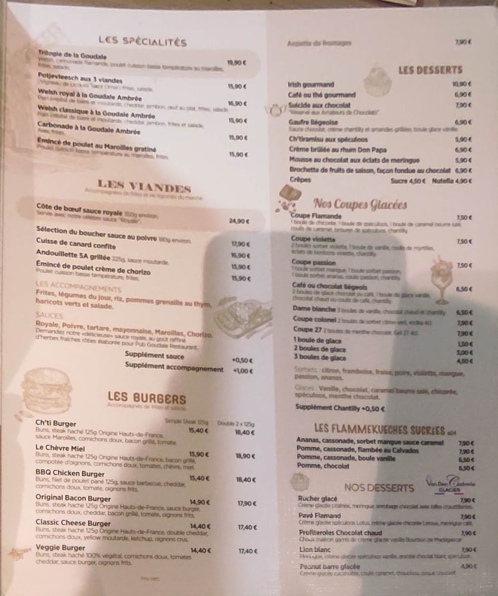 Menu Pub Goudale Restaurant-3