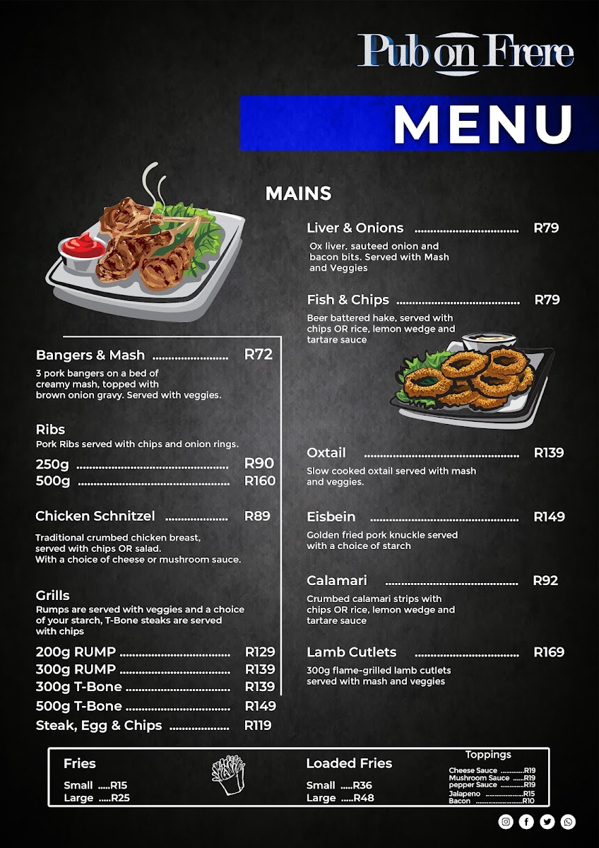 Menu Pub On Frere-1
