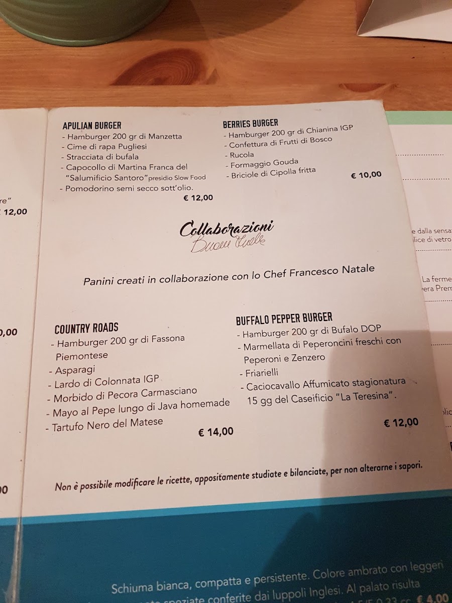 Menu Public House - Burger Gourmet-1