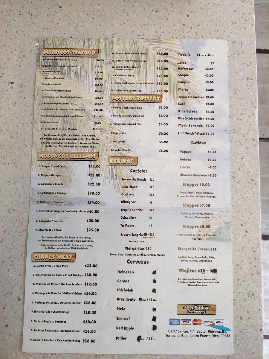 Menu Puerta Del Mar Restaurant Inc.-2