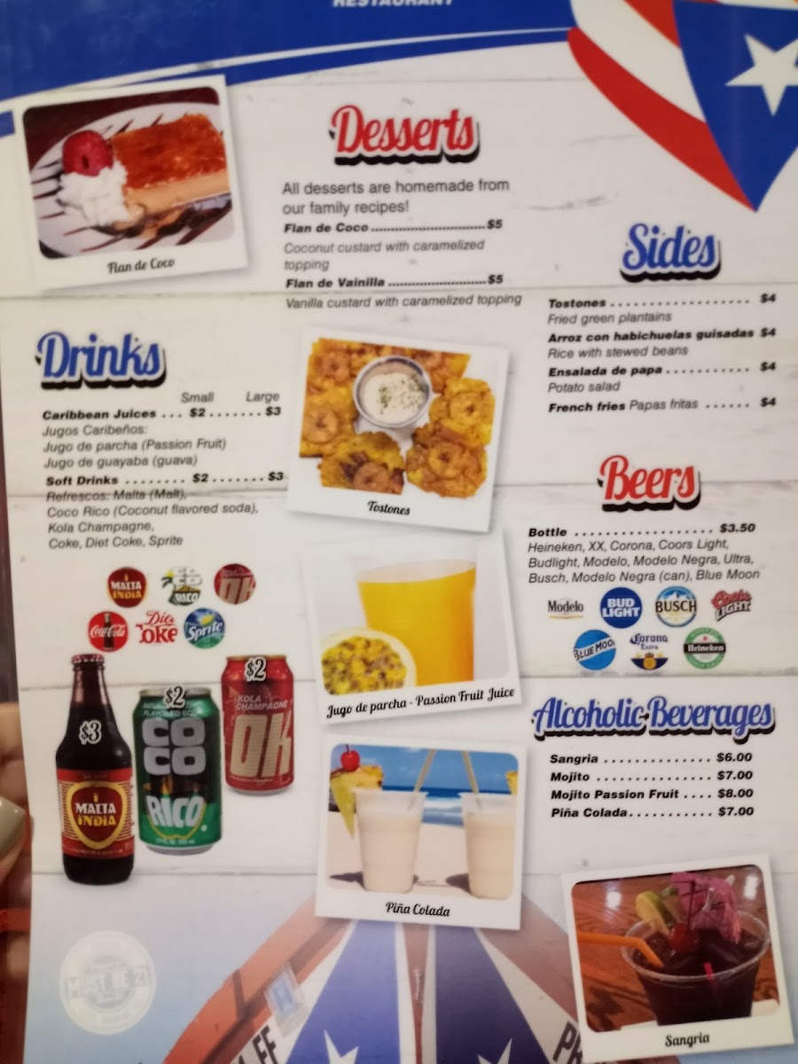Menu Puerto Rico Restaurant-7