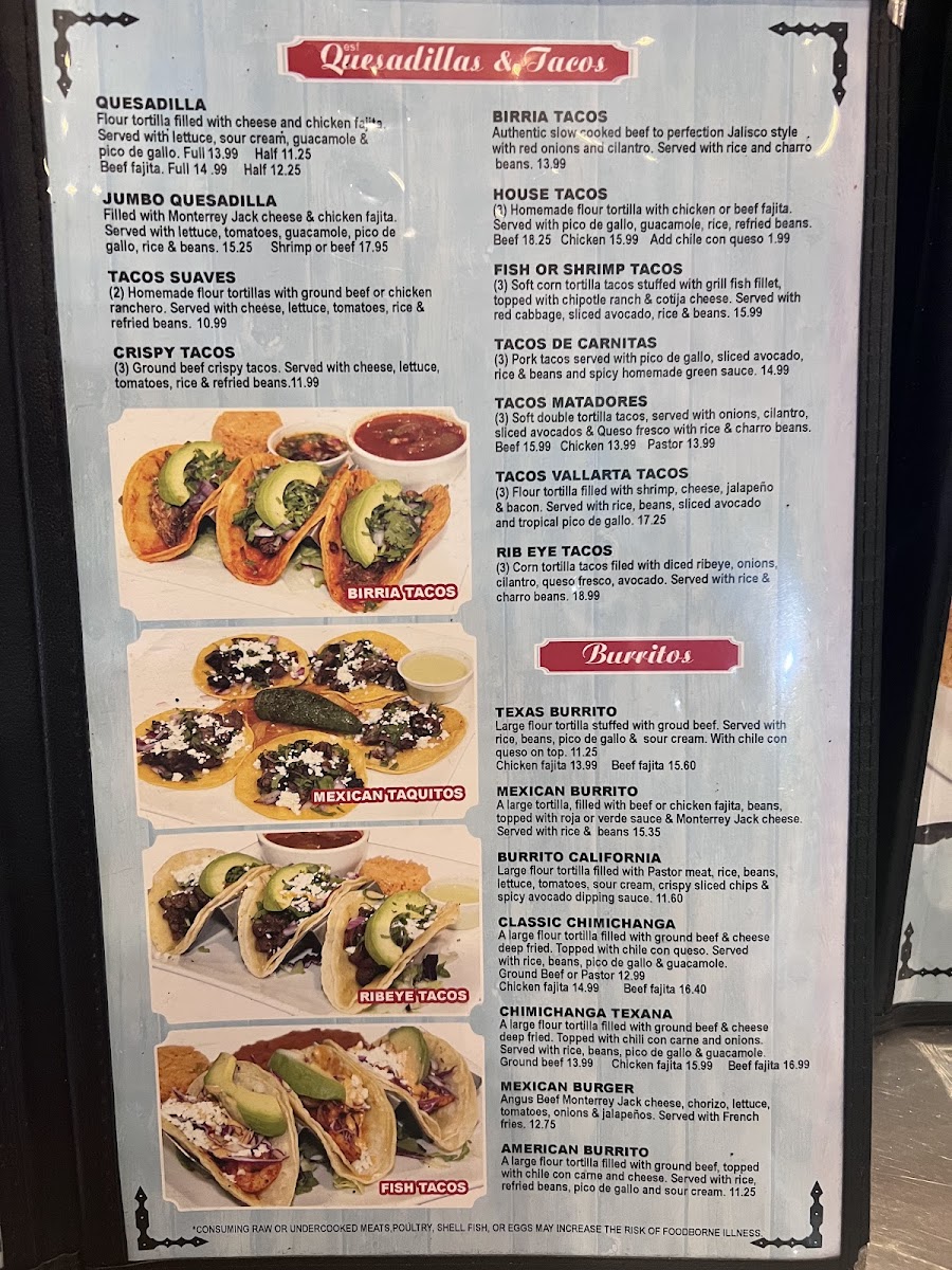 Menu Puerto Vallarta Tex-Mex & Bar-10