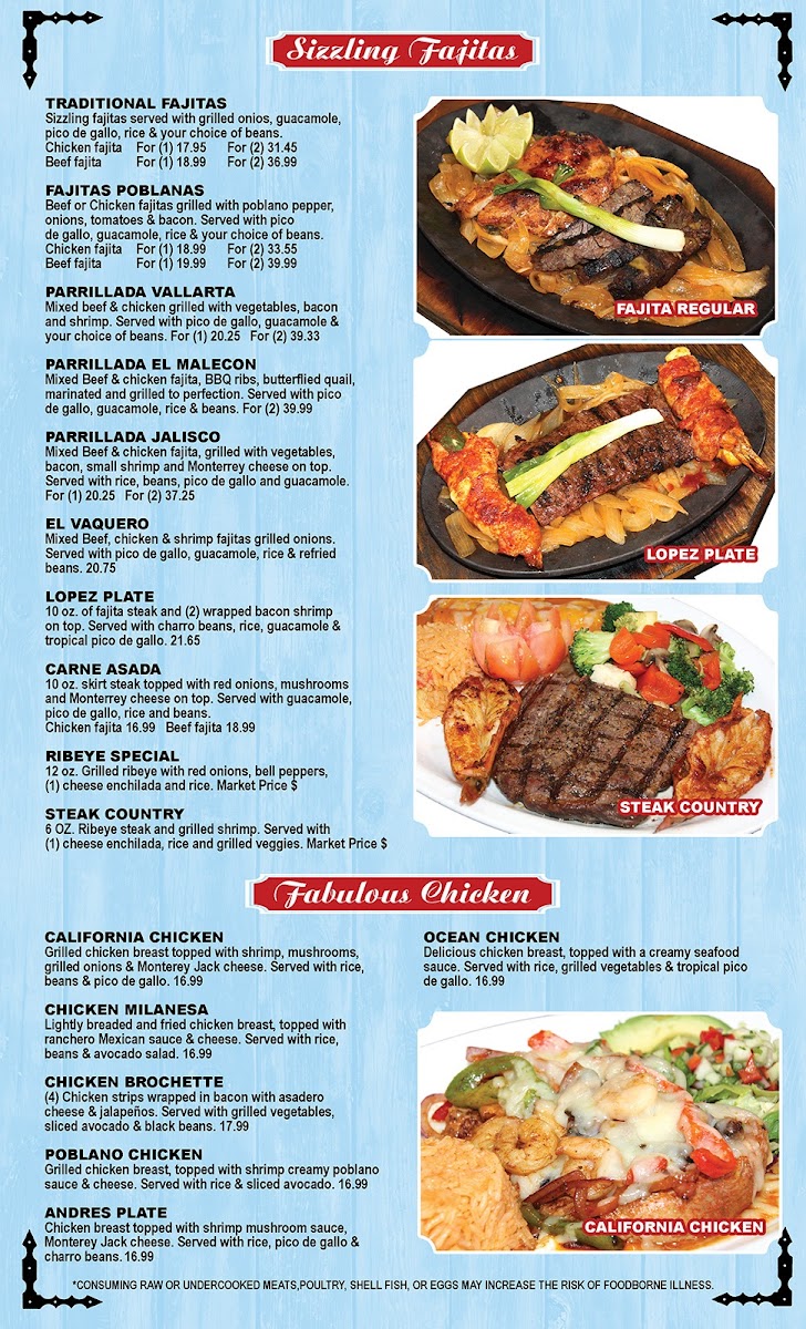 Menu Puerto Vallarta Tex-Mex & Bar-2