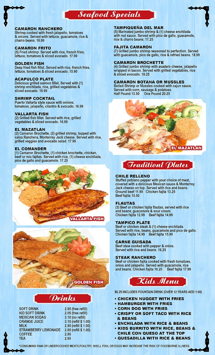 Menu Puerto Vallarta Tex-Mex & Bar-3