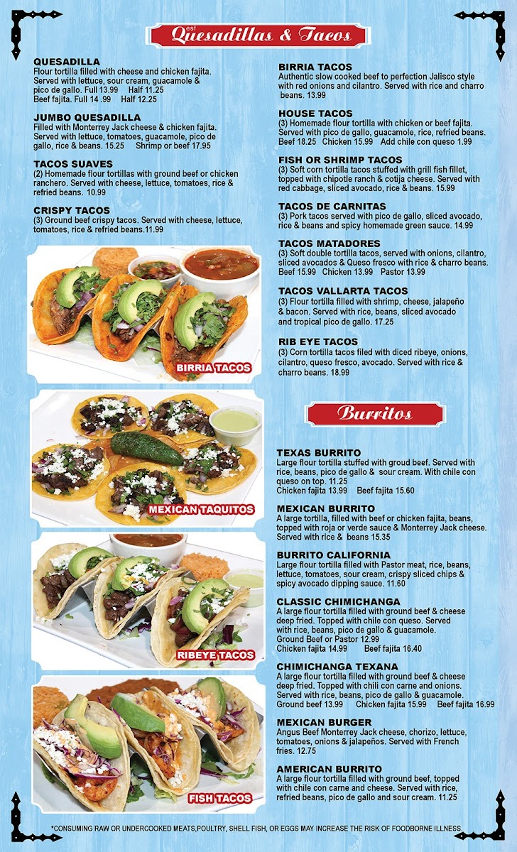 Menu Puerto Vallarta Tex-Mex & Bar-4