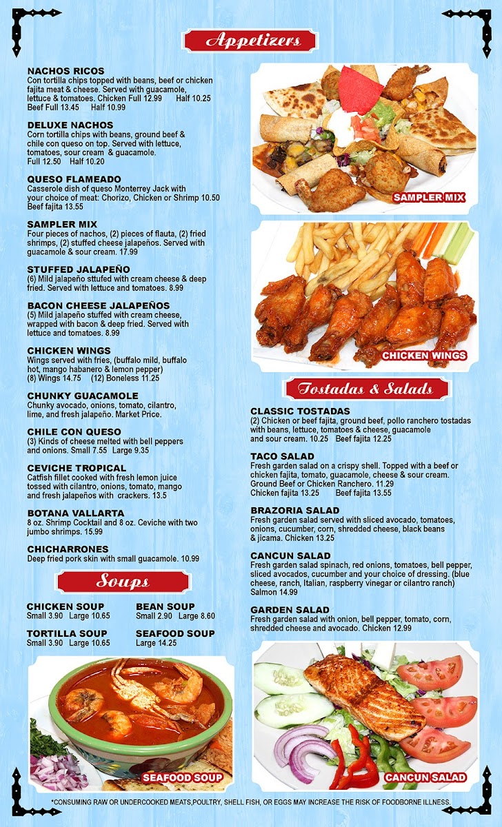 Menu Puerto Vallarta Tex-Mex & Bar-6