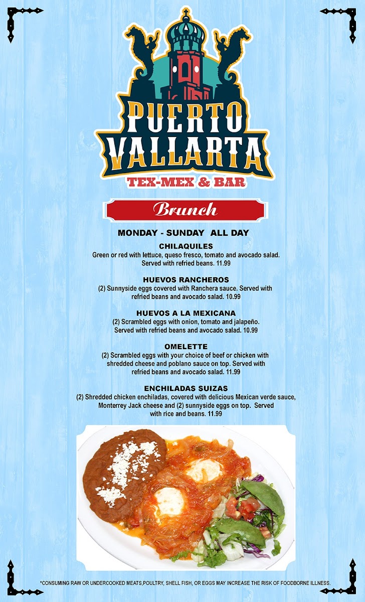 Menu Puerto Vallarta Tex-Mex & Bar-7