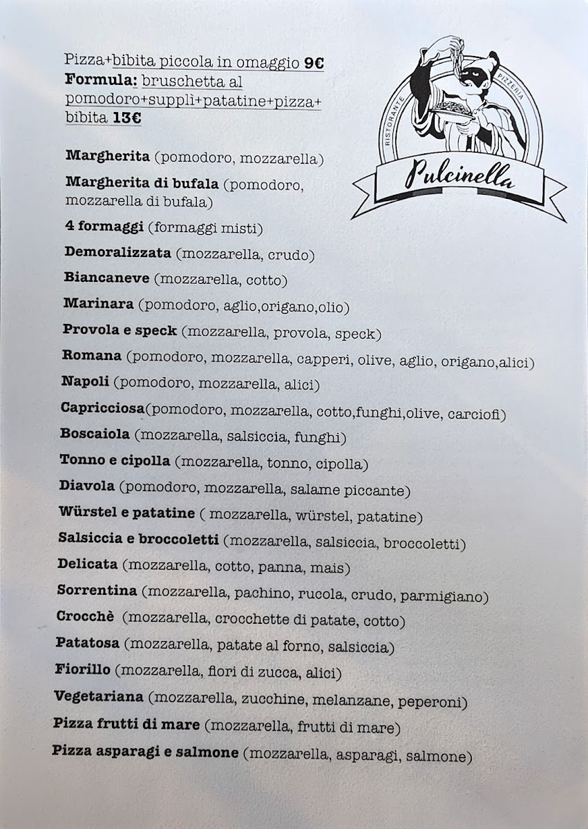 Menu Pulcinella Ristorante Pizzeria-2