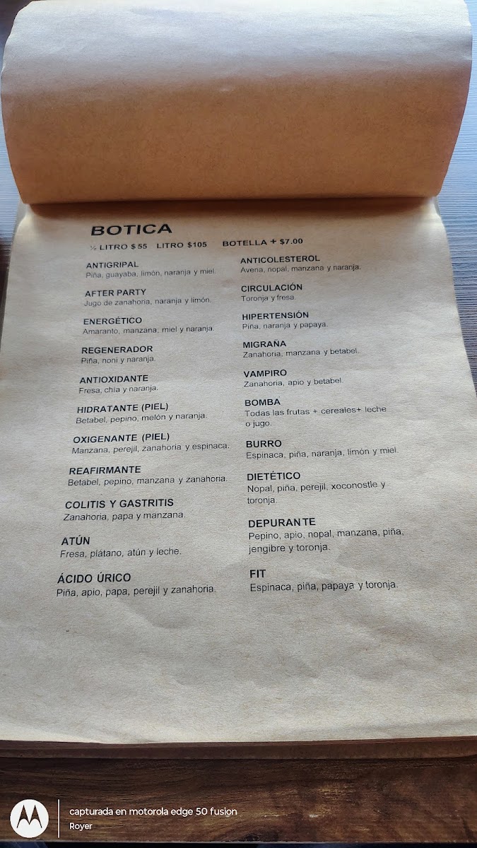 Menu Pulpa De Vida-2