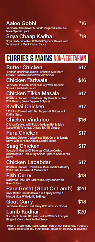 Menu Punjaabi Indian Cuisine-10