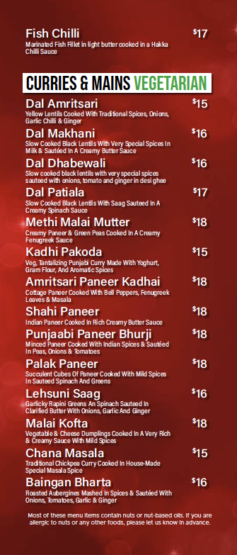 Menu Punjaabi Indian Cuisine-7