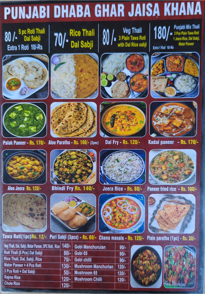 Menu Punjabi Dhaba Veg Restaurant-3