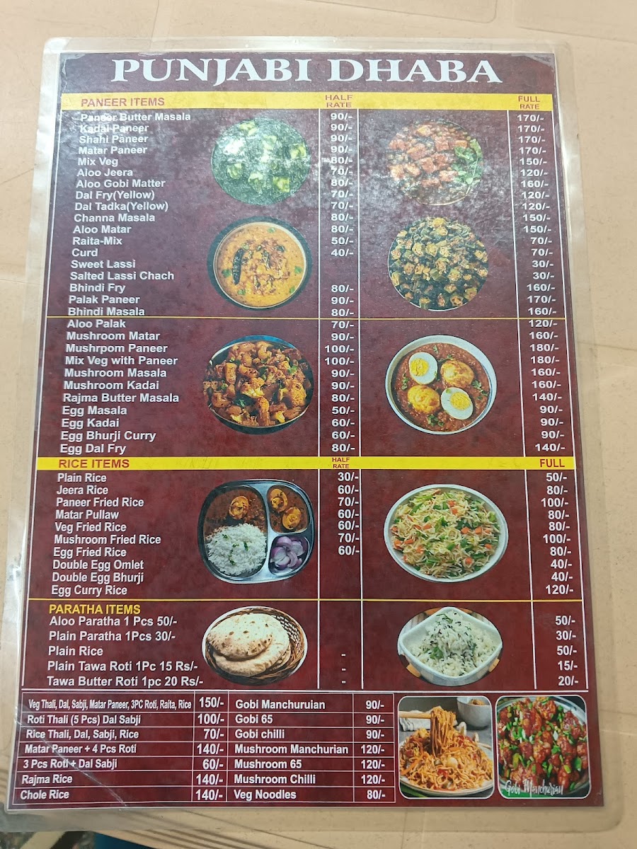 Menu Punjabi Dhaba Veg Restaurant-7
