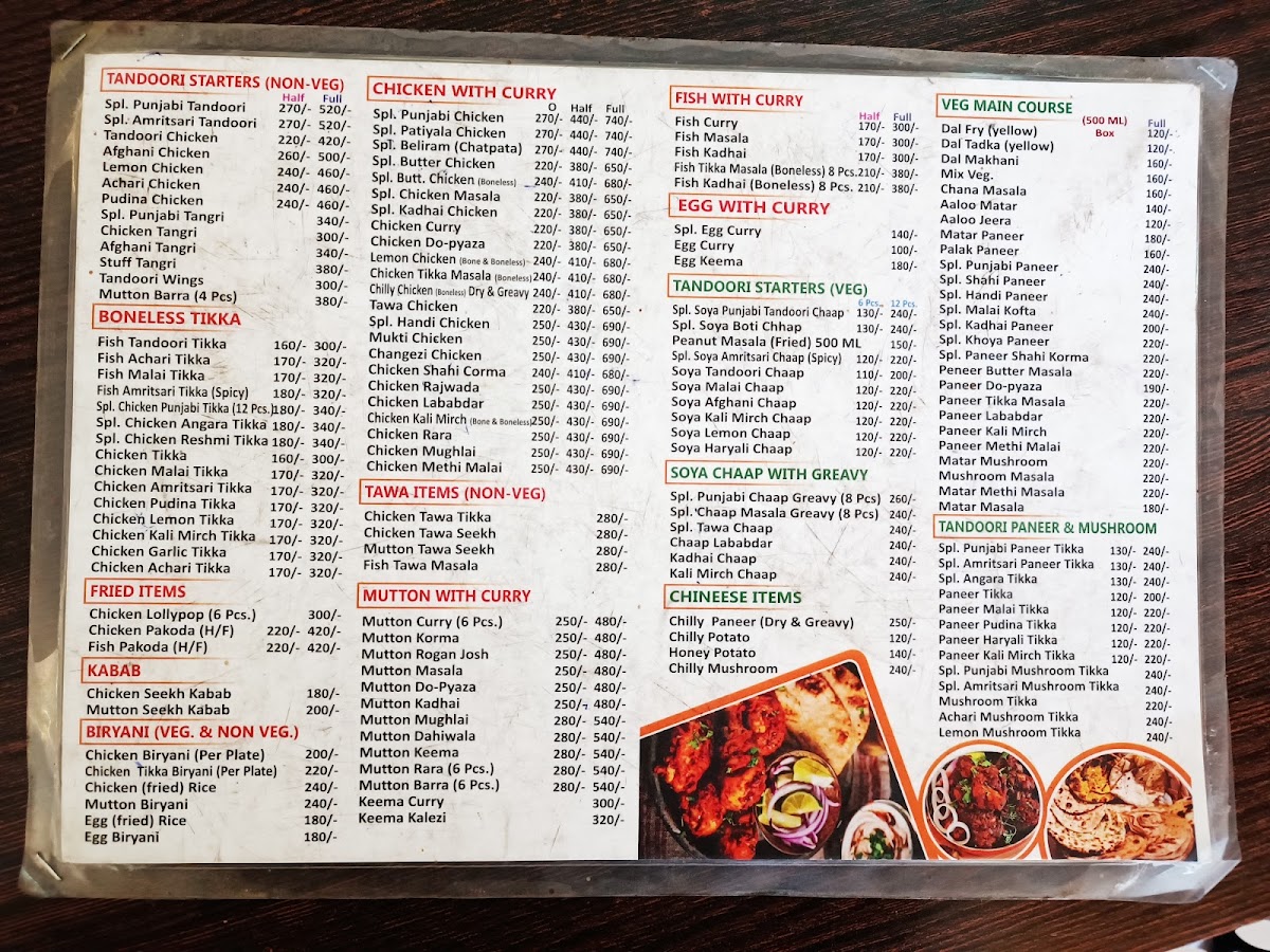 Menu Punjabi Rasoi Chicken Corner (Sardar Ji)-1