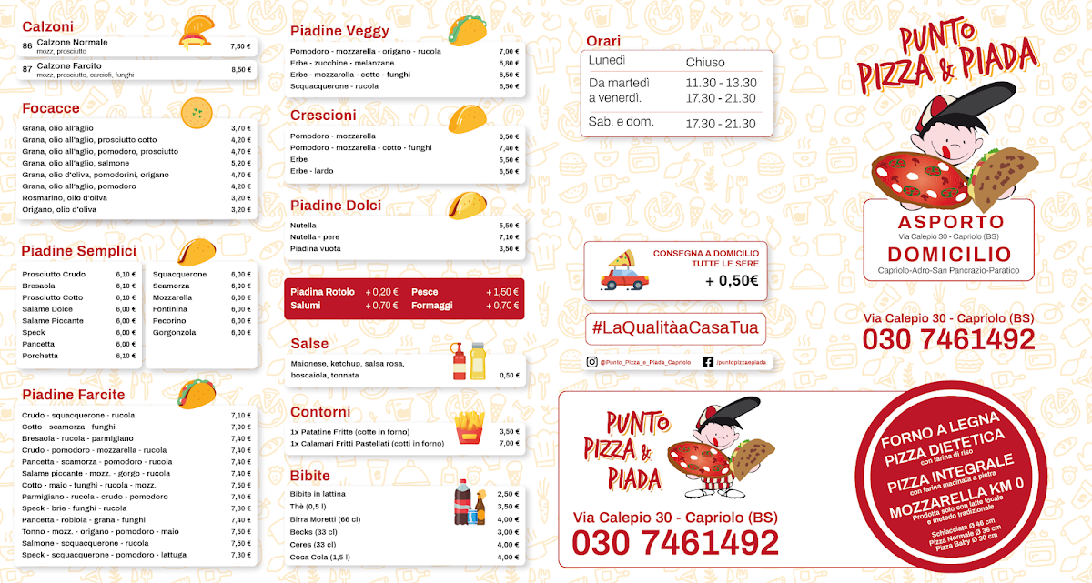 Menu Punto Pizza Di Fenaroli Michele-1