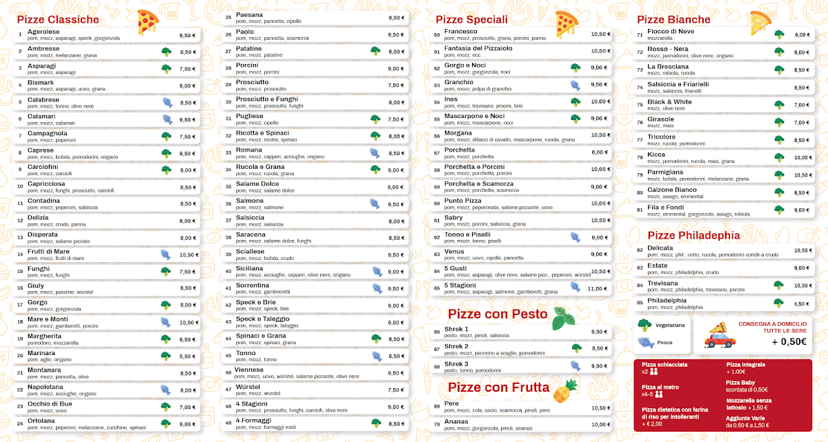 Menu Punto Pizza Di Fenaroli Michele-2