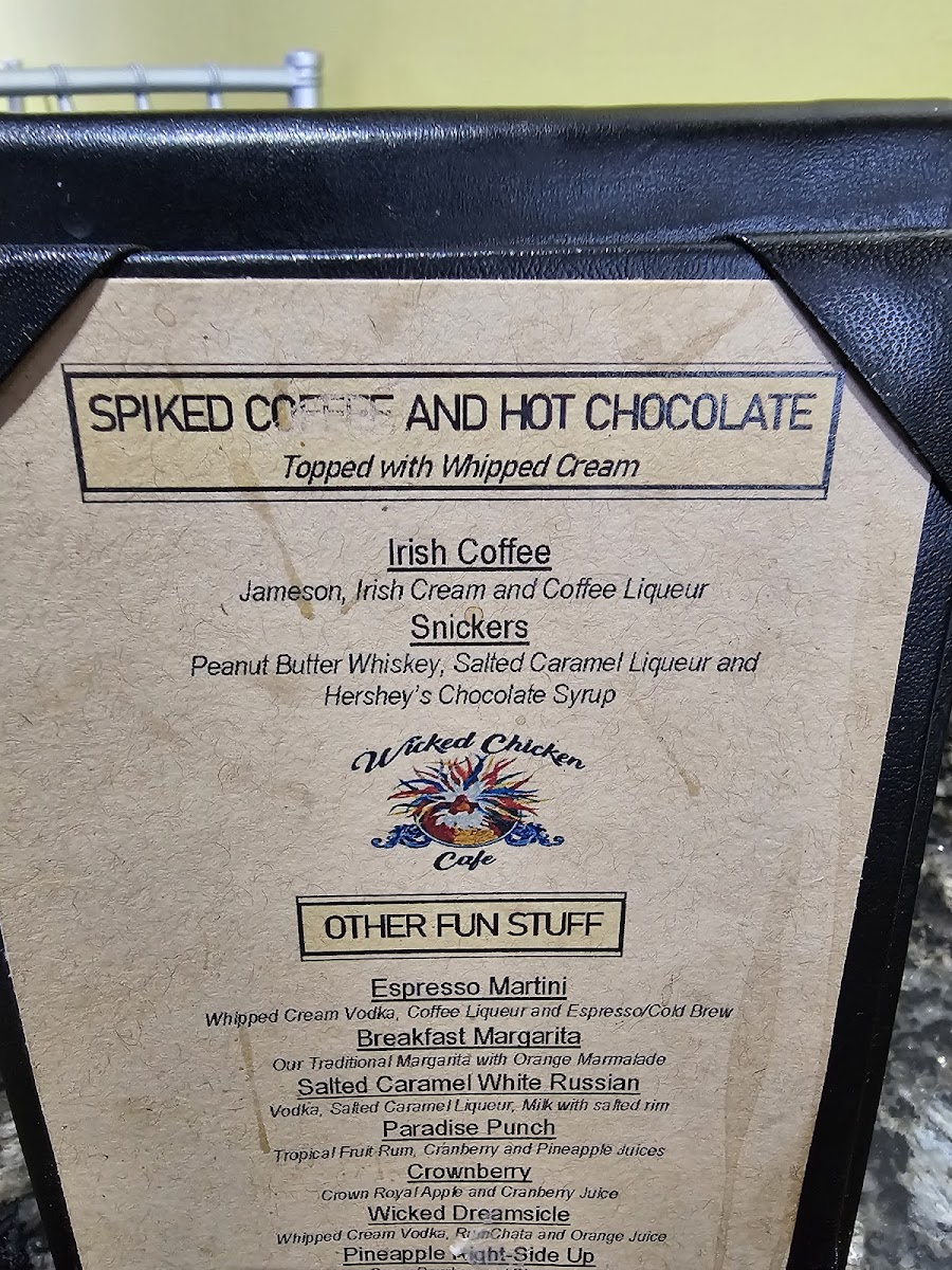 Menu Pupillo's Wicked Chicken Cafe-1