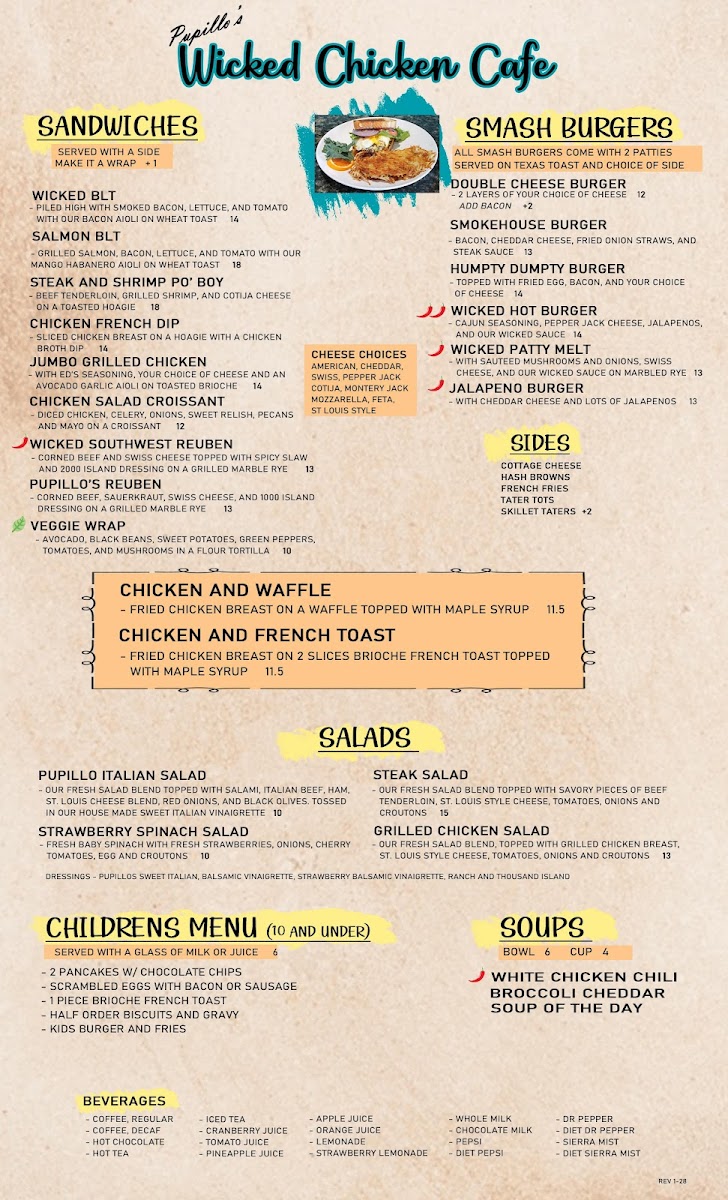 Menu Pupillo's Wicked Chicken Cafe-3