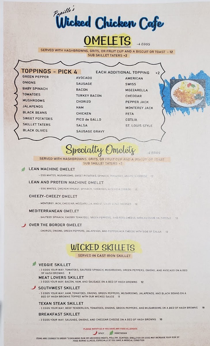 Menu Pupillo's Wicked Chicken Cafe-9