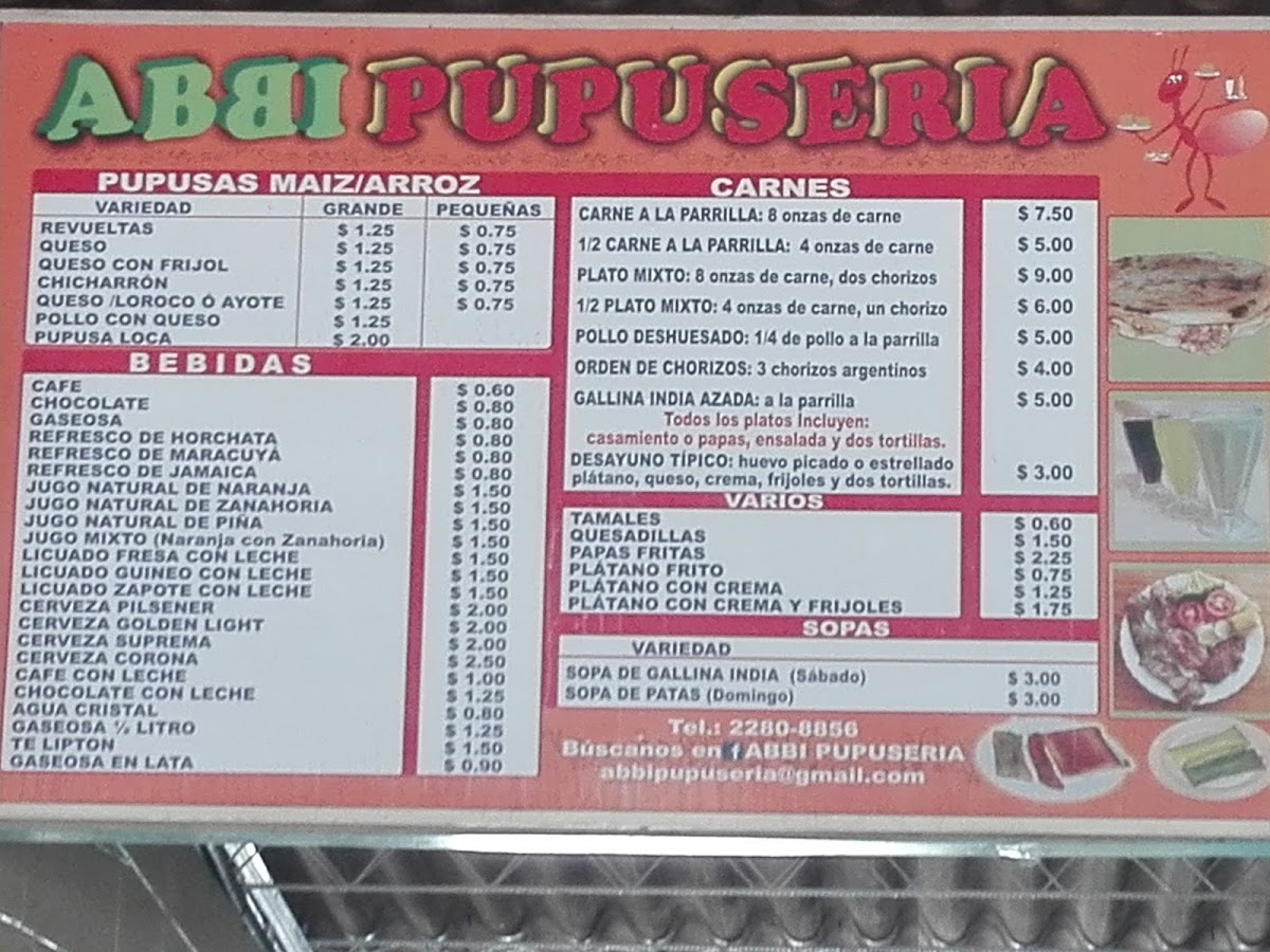 Menu Pupusería Abbi-4