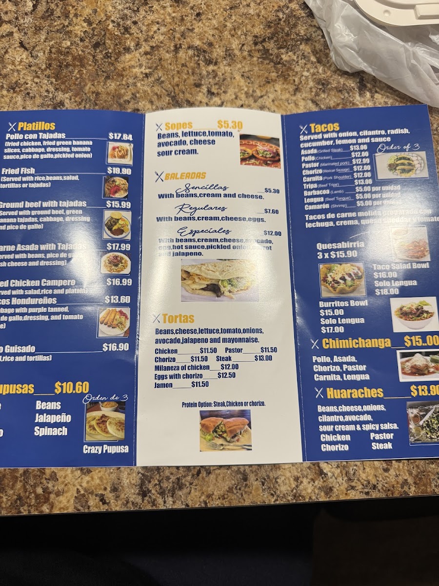 Menu Pupuseria Belén Llc-2