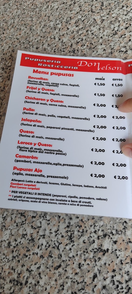 Menu Pupuseria Don Nelson-10