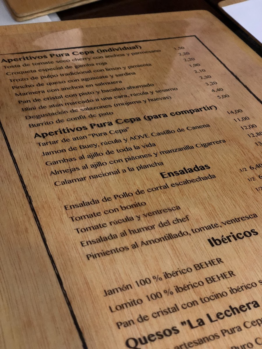 Menu Pura Cepa-1