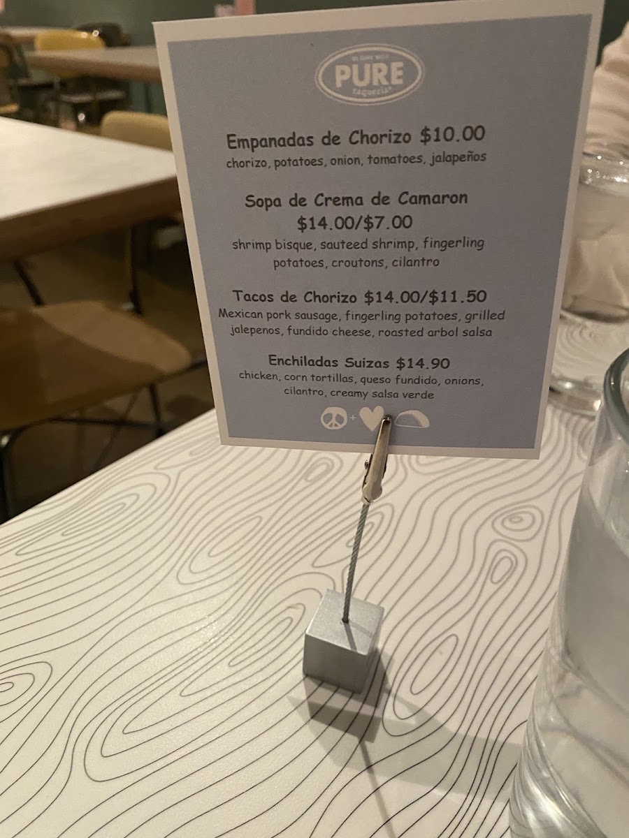 Menu Pure Taqueria-5