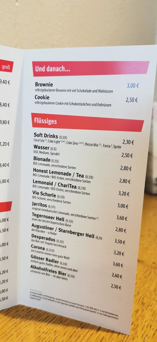 Menu Pureburrito I-10