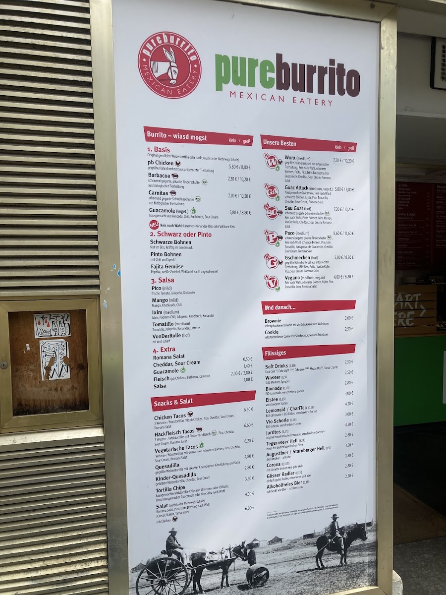 Menu Pureburrito I-4