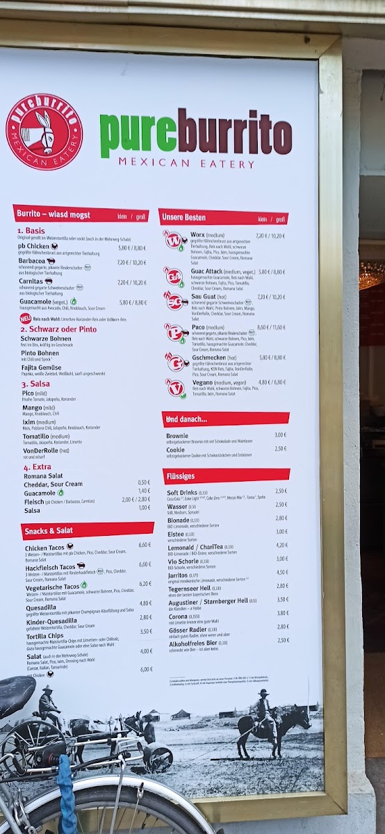 Menu Pureburrito I-5