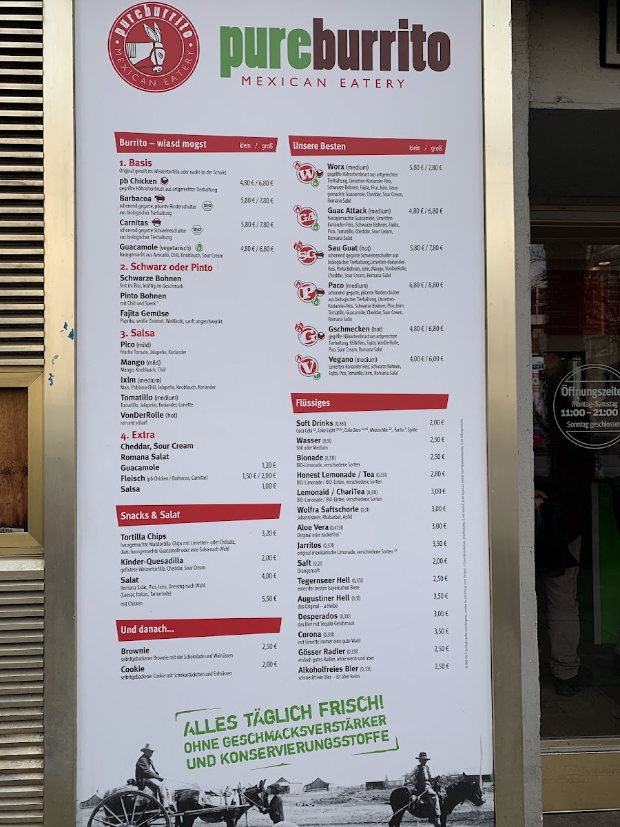 Menu Pureburrito I-6
