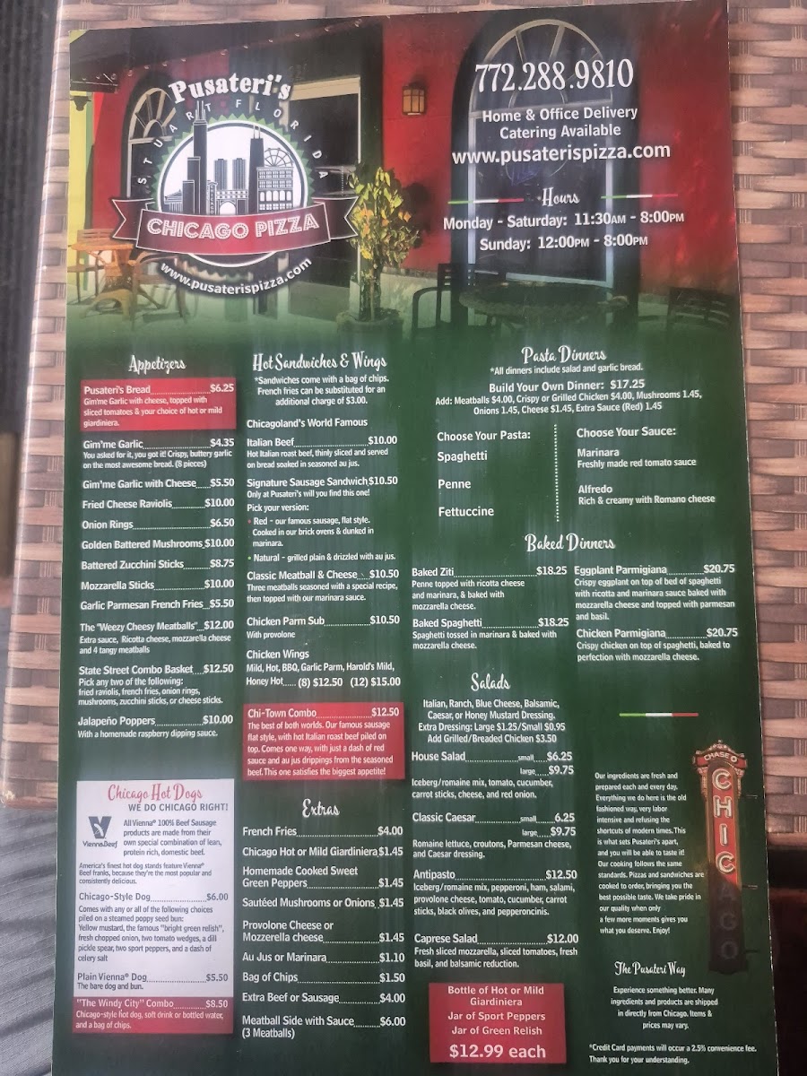 Menu Pusateri's Chicago Pizza-3