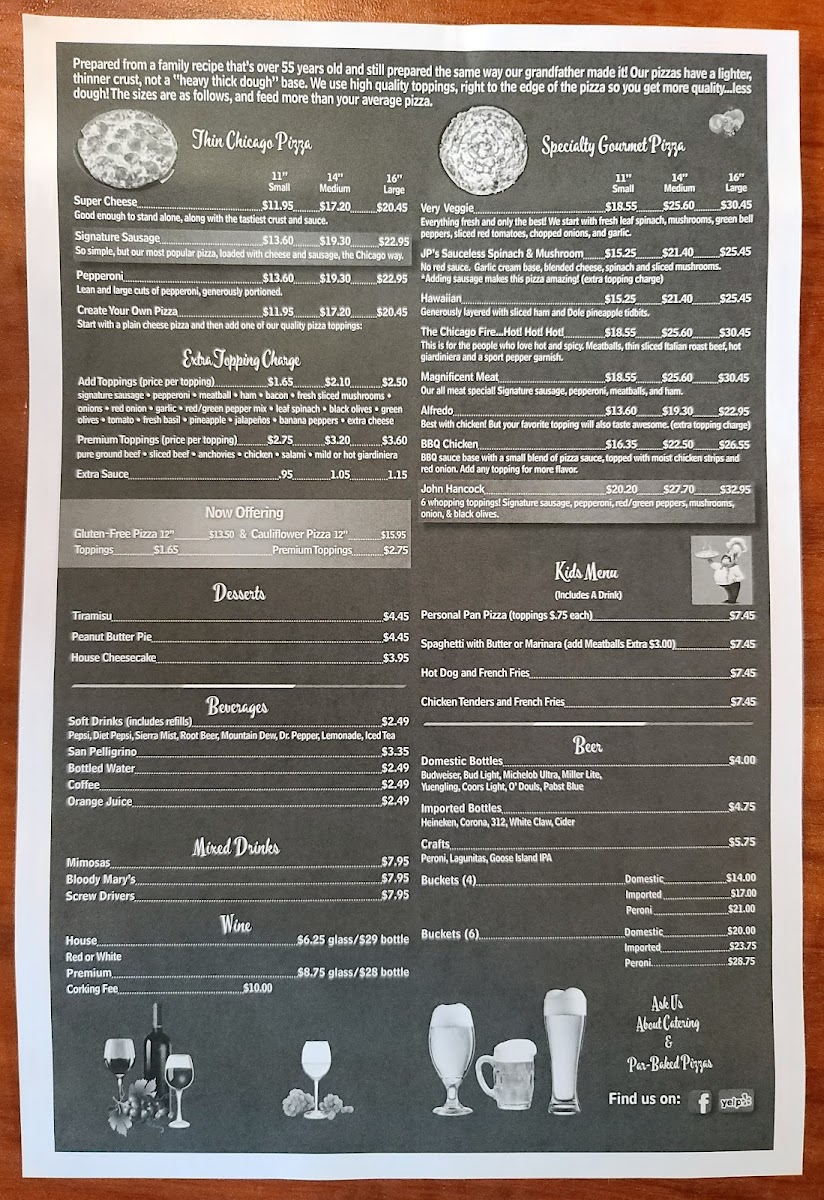 Menu Pusateri's Chicago Pizza-8