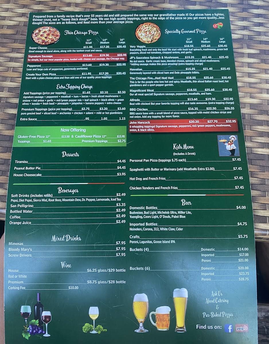 Menu Pusateri's Chicago Pizza-9