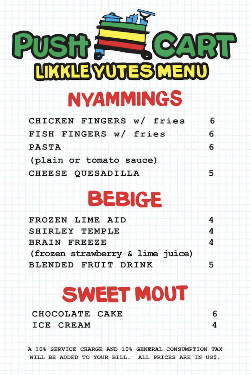Menu Pushcart Jerk Center & Rum Bar-2