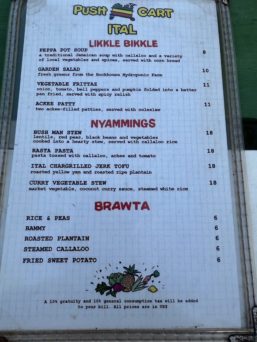 Menu Pushcart Jerk Center & Rum Bar-3
