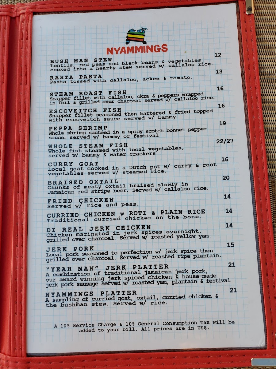 Menu Pushcart Jerk Center & Rum Bar-4