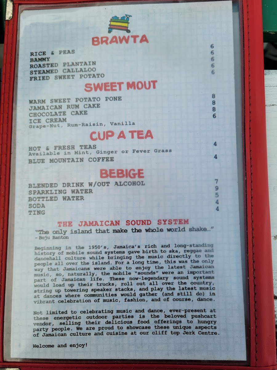 Menu Pushcart Jerk Center & Rum Bar-6