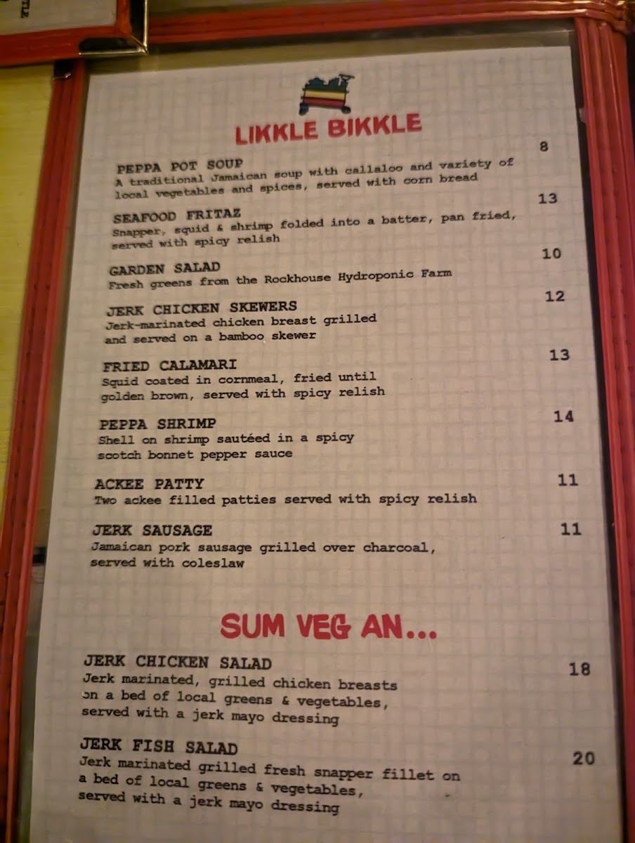 Menu Pushcart Jerk Center & Rum Bar-9