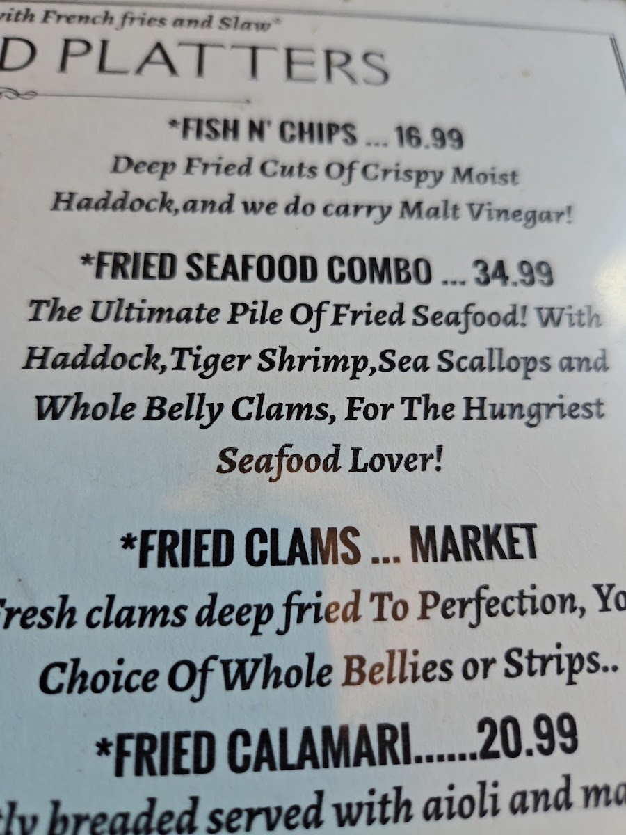 Menu Putnam's Waterview Restaurant-10