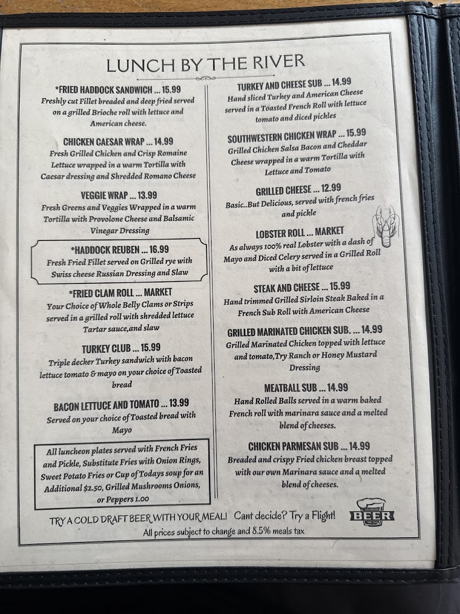 Menu Putnam's Waterview Restaurant-3