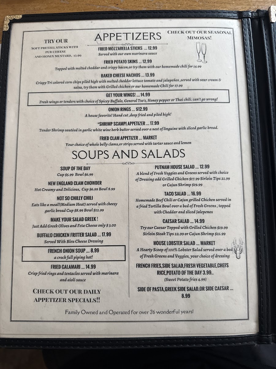Menu Putnam's Waterview Restaurant-4